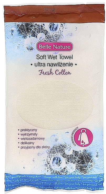 Wet Towels with Fresh Cotton Scent - Belle Nature Soft Wet Towel — photo N7