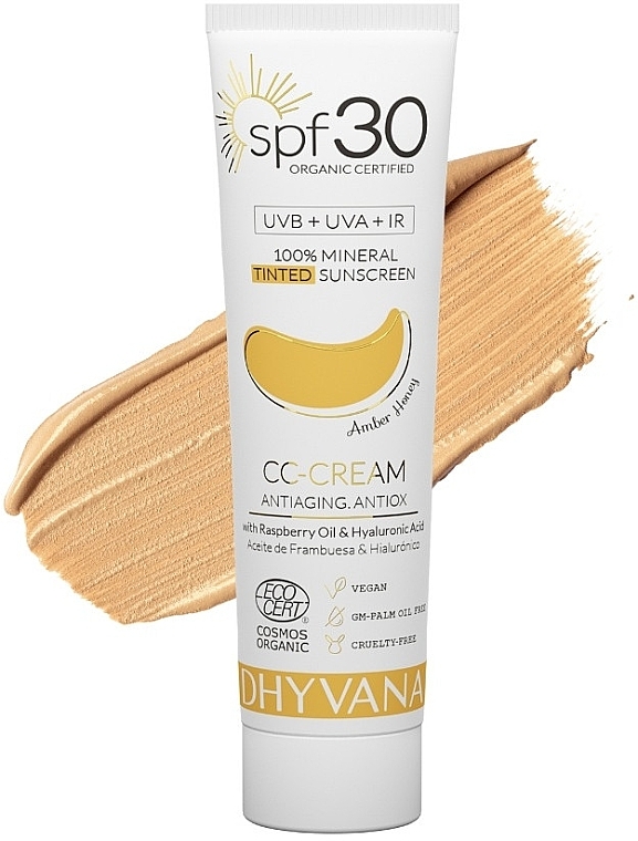 CC Sunscreen SPF30 - Dhyvana Raspberrry Oil & Hyaluronic Acid CC-Cream — photo N3