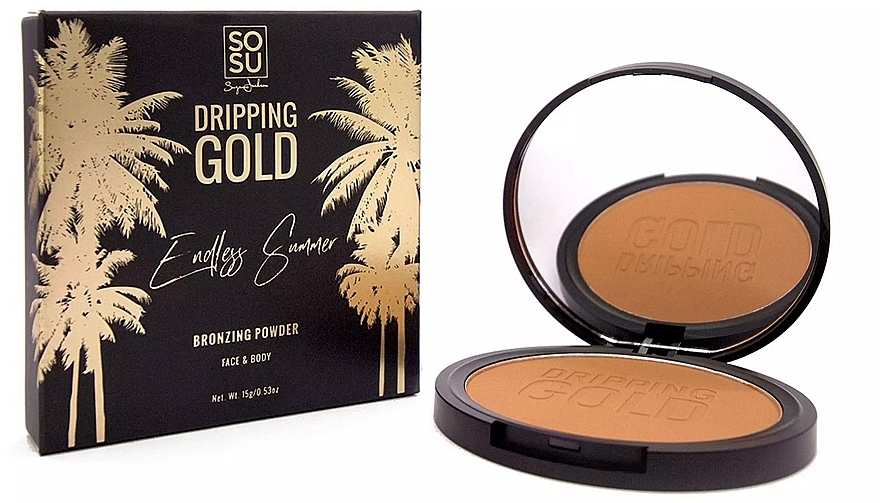 Face & Body Bronzing Powder - Sosu by SJ Endless Summer Dripping Gold Matte Bronzing Powder — photo N2