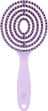 Hair Brush, lilac - Ilu Brush Lollipop Purple — photo N2