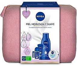 Set, 6 products - Nivea Hydrated And Soft Skin Bag — photo N2