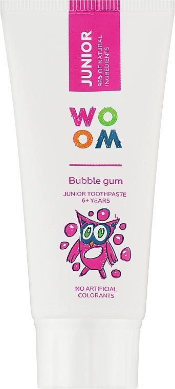 Kids Bubble Gum Toothpaste - Woom Junior Bubble Gum Toothpaste — photo N1