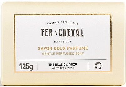 Marseille Gentle Perfumed Soap - White Tea & Yuzu - Fer A Cheval Gentle Perfumed Soap White Tea & Yuzu — photo N1