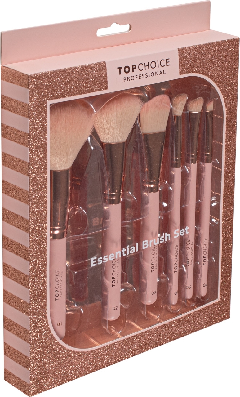 メークブラシセット、 38471 - Top Choice Make-Up Brush Set Essential — photo 6 pcs.