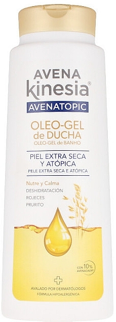 Shower Oil Gel - Avena Kinesia Avena Topic 100% Natural Oil-Shower Gel — photo N1