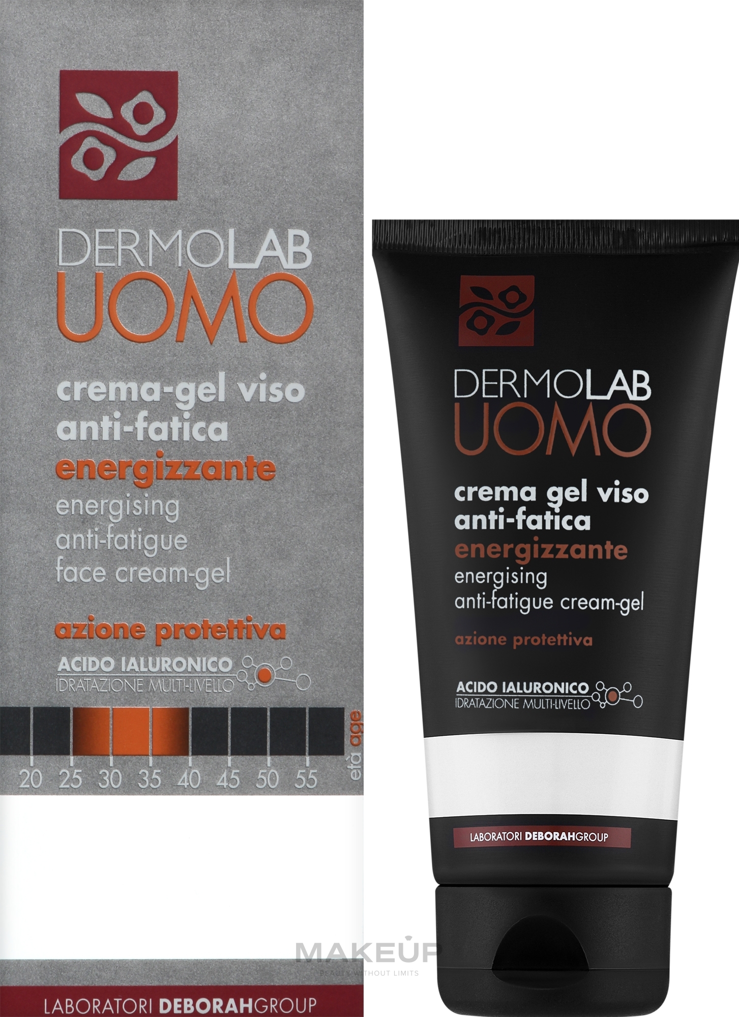Face Cream Gel - Dermolab Uomo Energising Anti-Fatigue Face Cream Gel — photo 50 ml