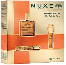 Set - Nuxe Huile Prodigieuse The Infinite Glow (oil/50ml+oil/roll-on/8ml+lip/balm/10ml) — photo N1