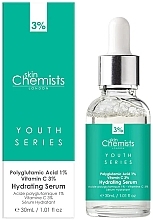 Face Serum - Skin Chemists Youth Series Polyglutamic Acid 1%, Vitamin C 3% Hydrating Serum — photo N2