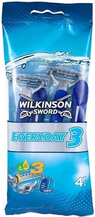 Disposable Razors, 4 pcs - Wilkinson Sword Everyday 3 Men — photo N1