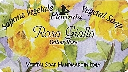 Fragrances, Perfumes, Cosmetics Yellow Rose Natural Soap - Florinda Sapone Vegetal Soap Yellow Rose 
