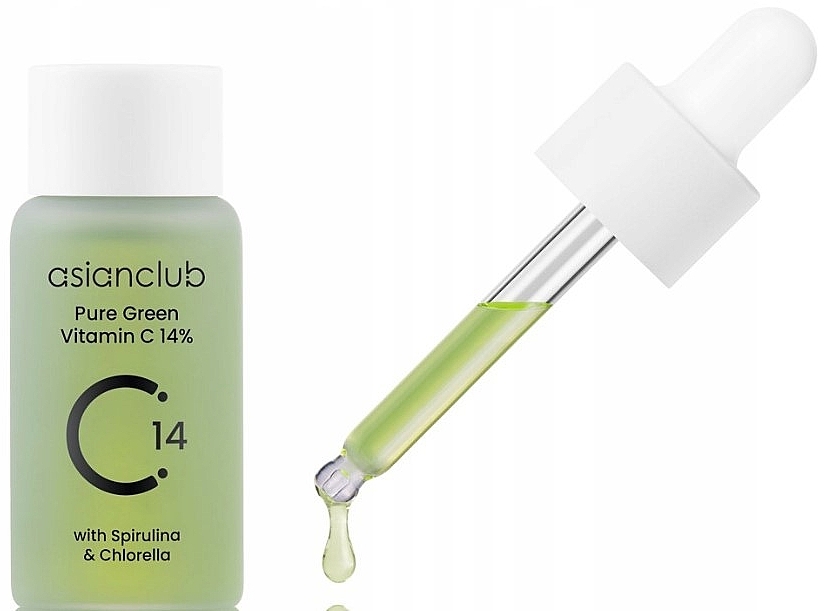 Vitamin C Face Serum - Asianclub Pure Green Vitamin C 14% — photo N2