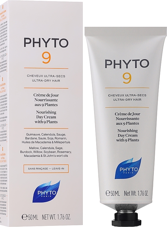 Nourishing Cream for Very Dry Hair - Phyto 9 Nourishing Day Cream with 9 Plants  — photo N3