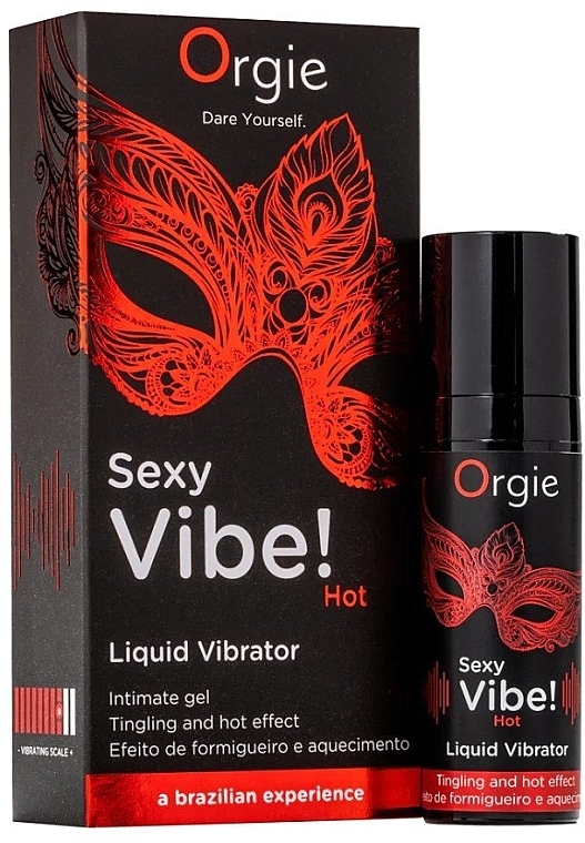 Stimulating Gel with Warming Effect - Orgie Sexy Vibe! Hot Liquid Vibrator Intimate Gel — photo N2