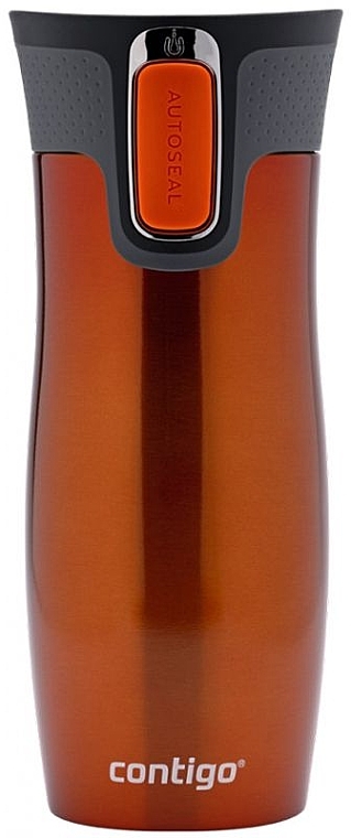 Thermal Mug, 470 ml - Contigo Thermal Mug West Loop Tangerine — photo N1