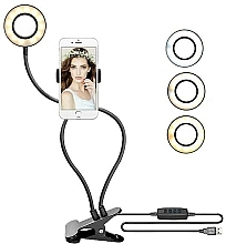 Fragrances, Perfumes, Cosmetics LED Ring Lamp - Rio-Beauty Lampa Led + Universal Ring Selfie Light Holder 12w