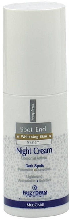 Brightening Face Cream - Frezyderm Spot End Night Cream  — photo N1