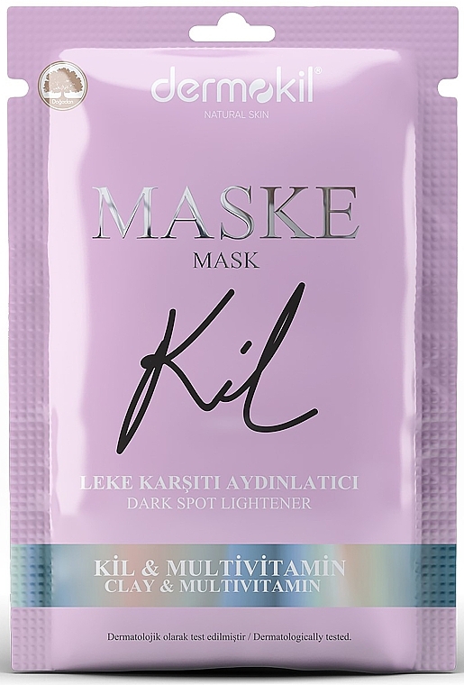 Brightening Anti-Acne Mask - Dermokil Dark Spot Lightener Mask (sachet) — photo N1