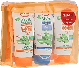 Fragrances, Perfumes, Cosmetics Set - Equilibra Aloe Line (cr/75ml + b/milk/75 + cr/75ml + bag)