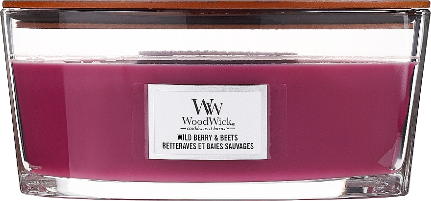 Scented Candle in Glass - Woodwick Ellipse Candle Wild Berry & Beets — photo N3