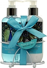 Fragrances, Perfumes, Cosmetics Set - Spa Moments Ocean & Mint Bath Gift Set (sh/gel/240ml + b/lot/240ml)