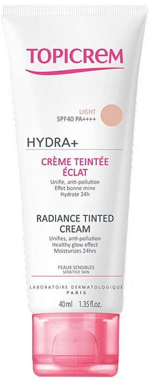 Illuminating Foundation - Topicrem Hydra+ Radiance Tinted Cream SPF 40 — photo N1