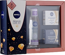 Fragrances, Perfumes, Cosmetics Set - Nivea Premium Care 55+ Diamond Set (mic/water/200ml + f/cr/50ml + f/cr/50ml)