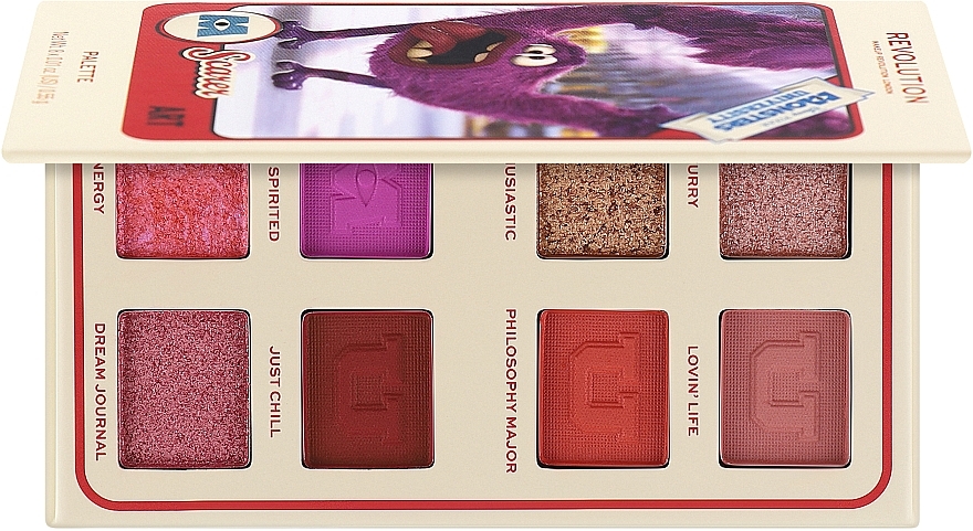 Eyeshadow Palette - Makeup Revolution X Monsters University Card Palette Art Scare — photo N2