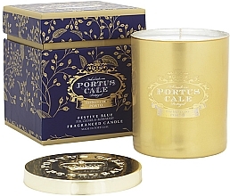 Fragrances, Perfumes, Cosmetics Scented Candle - Castelbel Portos Cale Festive Blue Golden Candle