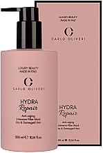 Fragrances, Perfumes, Cosmetics Intensive Anti-Aging Filler Mask for Dry & Damaged Hair - Carlo Oliveri Hydra Repair Anti-Aging Intensive Filler Mask Dry & Damaged