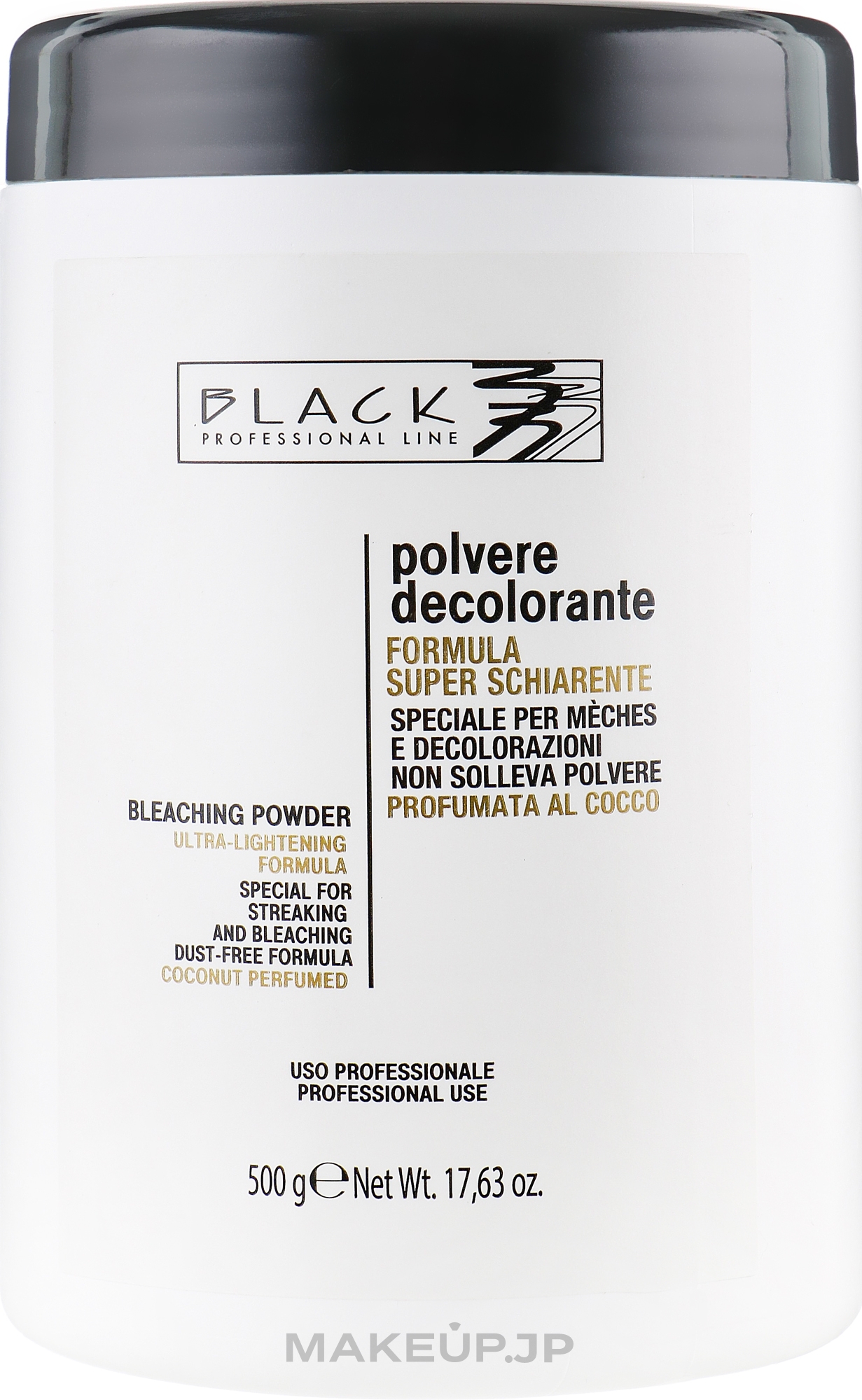 White Bleaching Powder with Coconut Scent - Black Professional Line White Coconut No Dust Bleaching Powder — photo 500 g