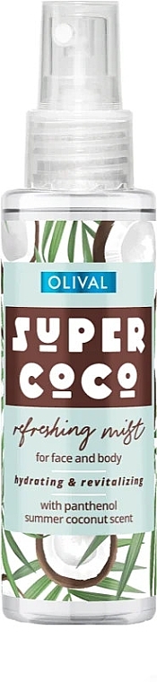 Refreshing Face & Body Spray - Olival Super Coco Refreshing Mist For Face And Body — photo N1