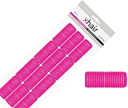 Fragrances, Perfumes, Cosmetics Soft Velcro Rollers, d24 mm, pink, 12 pcs - Xhair