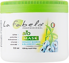 Fragrances, Perfumes, Cosmetics Bio Mask with Bamboo & Blueberry Extract - La Fabelo Bio Mask