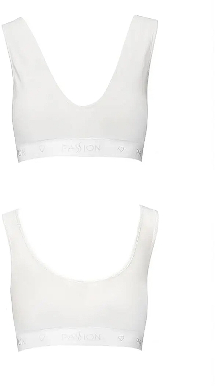Stretch Cotton Sport Top PS005, white - Passion — photo N5