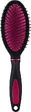 Hair Brush, pink-black - Titania Pneumatic Hair Brush — photo N1