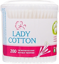 Cotton Buds in a Jar, 200 pcs. - Lady Cotton — photo N5