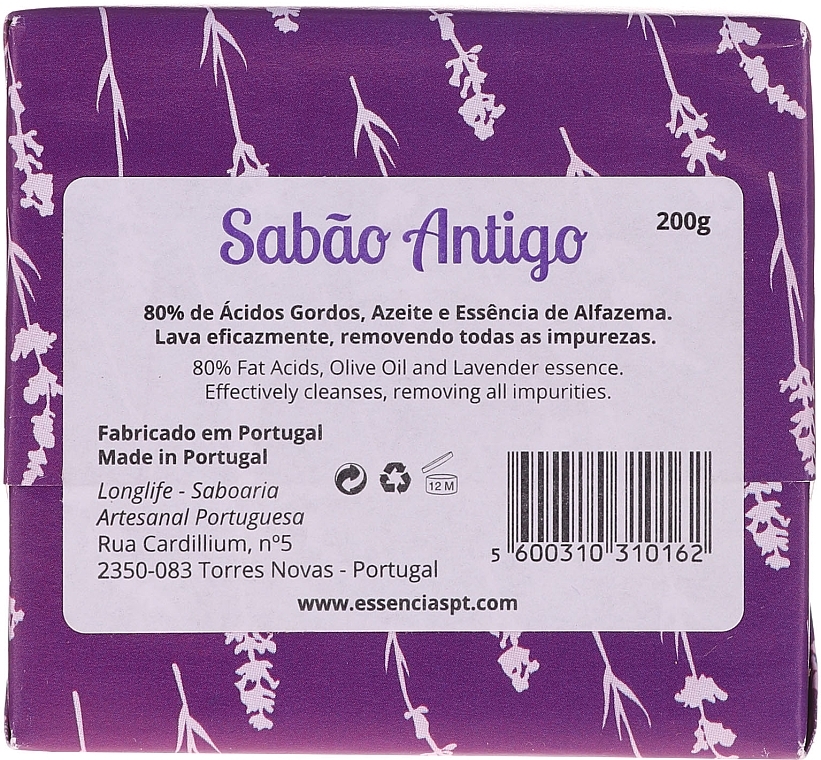 Natural Soap "Lavender" - Essencias De Portugal Tradition Handmade Olive Oil Soap — photo N2