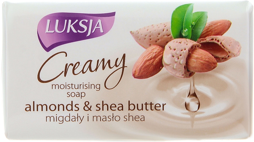 Cream-Soap with Almond and Shea Butter - Luksja Creamy Almond Shea Butt Soap — photo N1