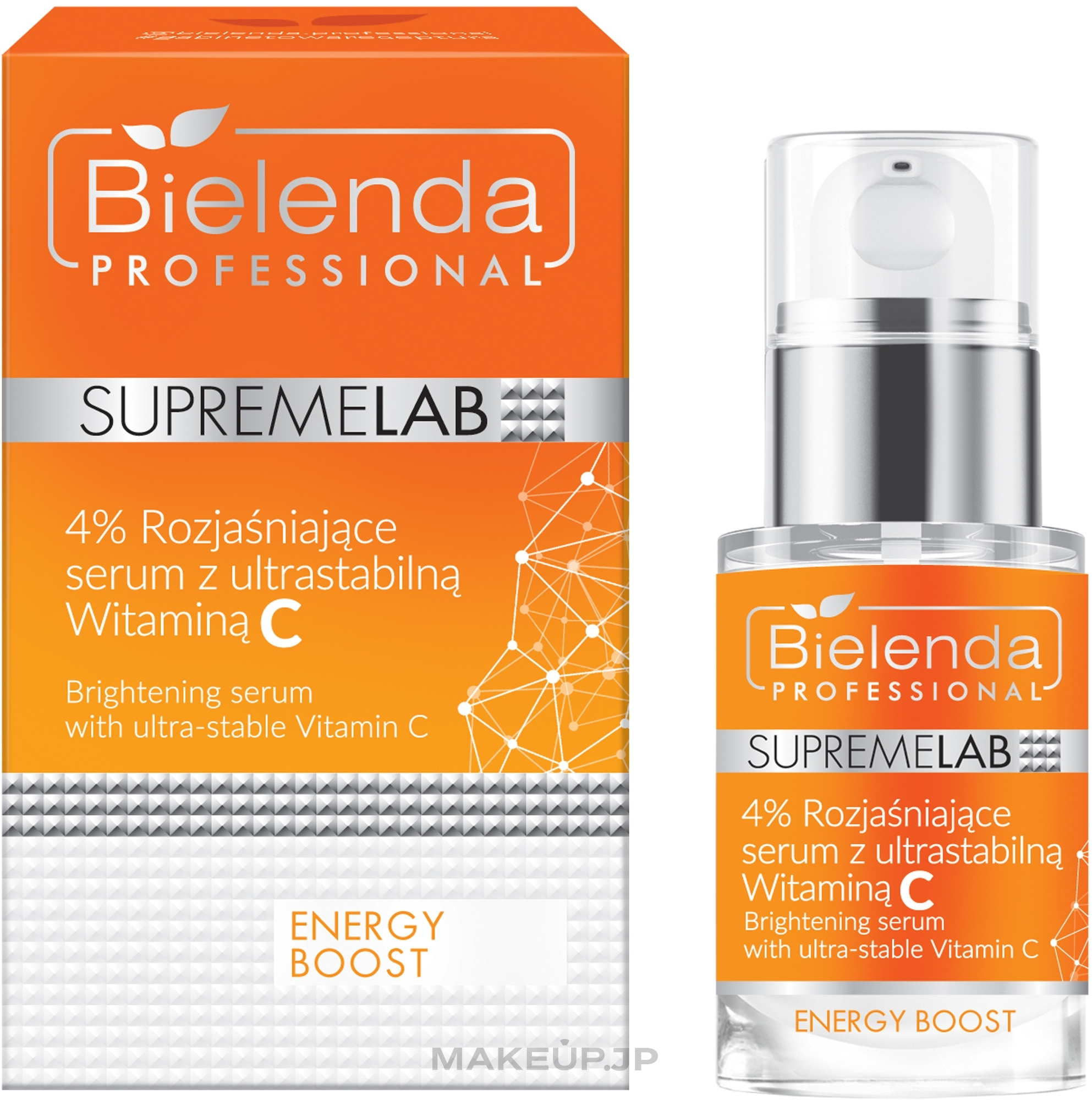 Brightening Serum with Ultra-Stable Vitamin C - Bielenda Professional SupremeLab Energy Boost Serum — photo 15 ml