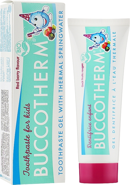 Organic Thermal Water Dental Gel for Kids "Berry" - Buccotherm — photo N4