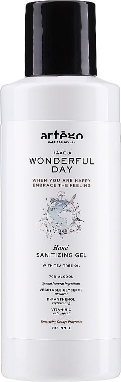 Hand Antiseptic - Artego Have A Wonderful Day Sanitizing Gel — photo N1