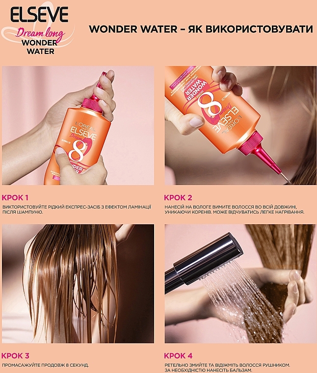 Liquid Smoothing Express Lamination Treatment for Long & Damaged Hair - L'Oreal Paris Elseve Dream Long Wonder Water — photo N6