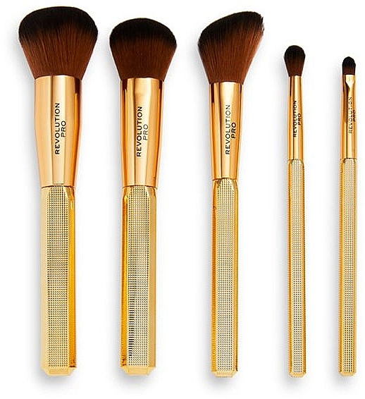 Makeup Brush Set - Revolution Pro Brush set Rockstar Gold Edition — photo N2