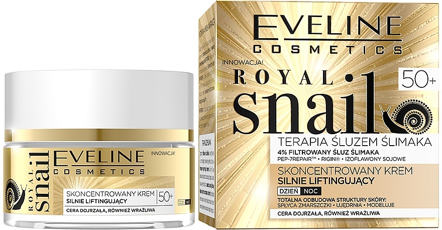 Lifting Effect Face Cream - Eveline Cosmetics Royal Snail 50+ — photo N1