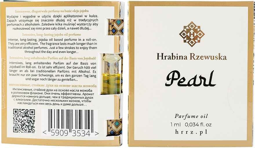 GIFT Perfume Oil (sample) - Hrabina Rzewuska Pearl — photo N10