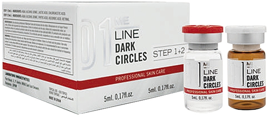 Professional Two-Phase Eye Peeling for Hyperpigmentation Treatment - Me Line 01 Dark Circles (peeling/2x5ml) — photo N4