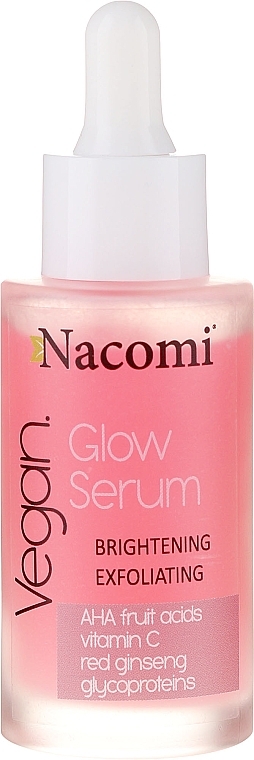 Exfoliating Face Serum - Nacomi Glow Serum Brightening & Exfoliating Serum — photo N1
