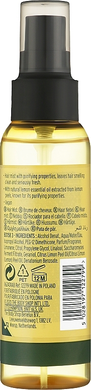 Hair Spray - The Body Shop Lemon Caring & Purifying Hair Mist — photo N2