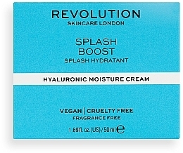 Moisturizing Hyaluronic Acid Face Cream - Revolution Skincare Splash Boost with Hyaluronic Acid — photo N2