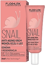 Eye & Lip Cream - Floslek Snail Anti-Aging — photo N1